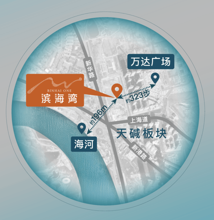 营销中心电话天津万达自在澜湾滨海正芯封顶在即紧邻万达广场(图3)