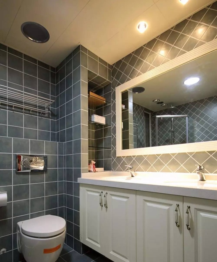 卫生间瓷砖,怎么贴好看?