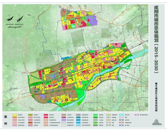 文体功能区:东北至北塬环路,南到北塬一路,西至经二路,规划面积约为