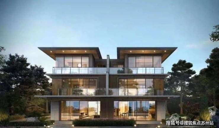 新区办公别墅苏州双拼别墅550万买企业总部苏州金融小镇环境户型房价