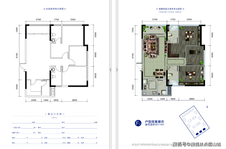 洲际健康城优劣势分析-梯户比-价格-公寓投资-销售热线>soho:f1户型