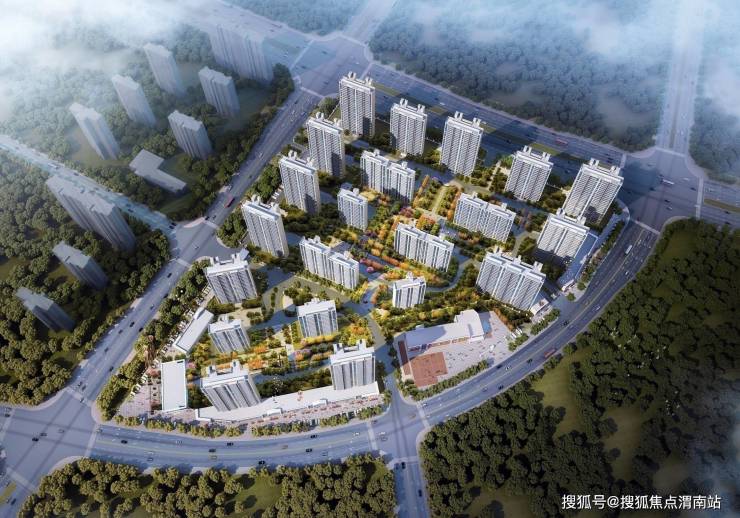 渭河沿岸精装生态美宅_碧桂园・春风南岸户型图_2026年7月渭南碧桂园春风南岸特价二手房_营销中心电线米连通观景阳台邻近交大附属小学(图1)