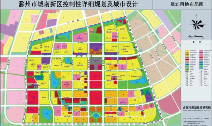 滁州城南板块规划图图片