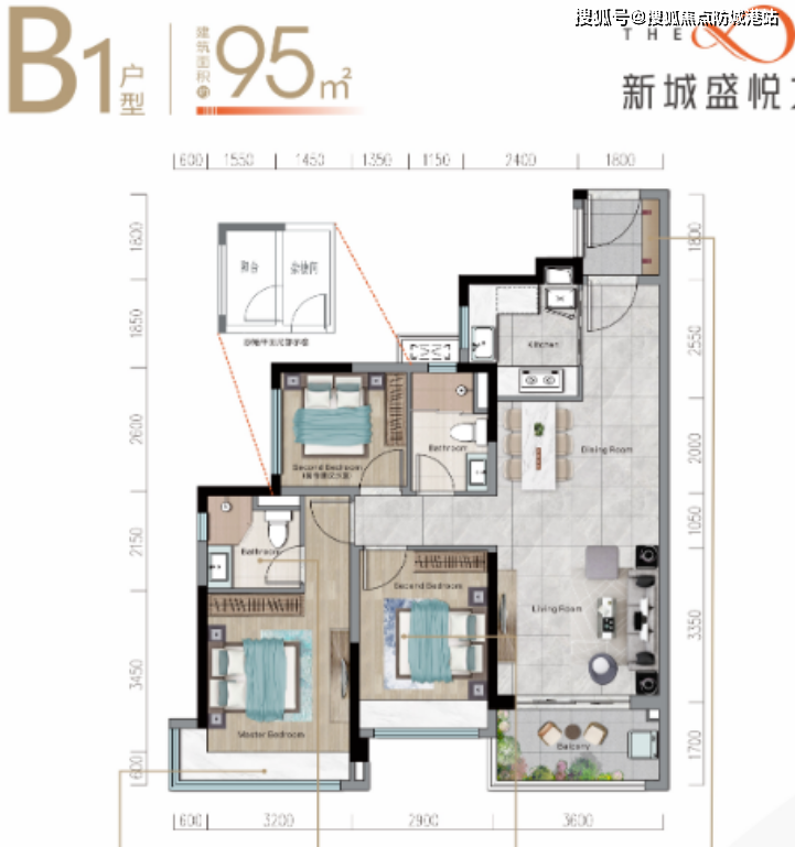 新城盛悦之光户型图图片