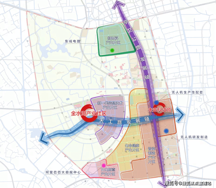 "金水湖产业社区"就是3大节点之一,将重点发展"新一代信息技术产业"