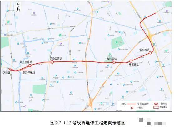 12号线西延伸在松江境内从g60云廊沿沈砖公路,东西向穿过洞泾,设沪松