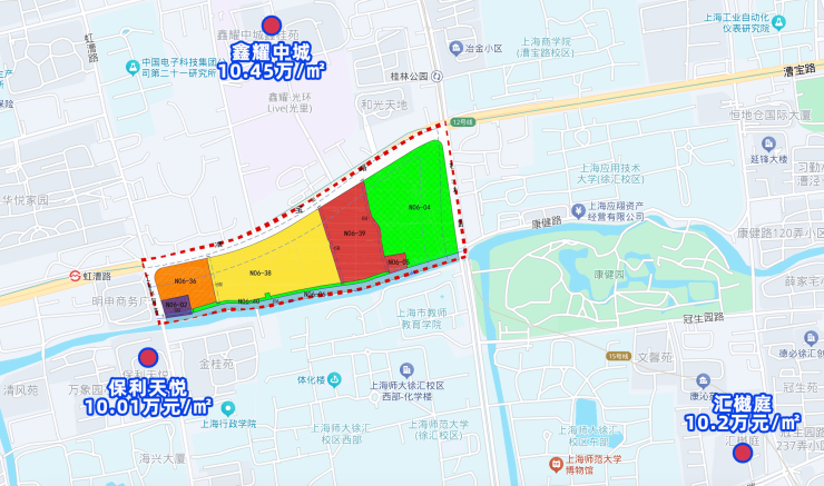 断供5年徐汇鑫耀中城南侧新增一宗住宅用地(图5)