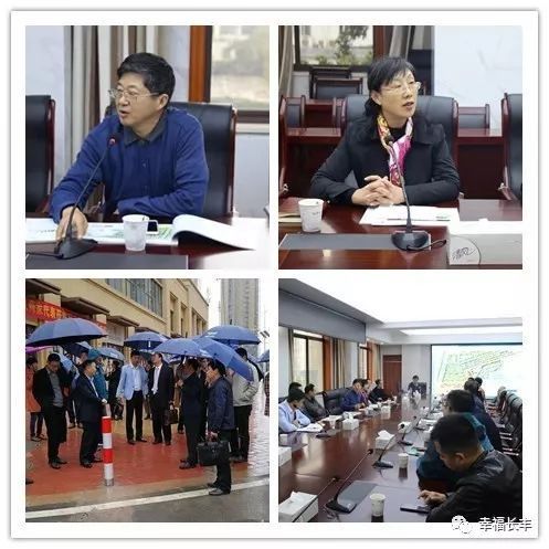 并在双凤开发区管委会召开座谈会,县委常委,宣传部长卢先梅陪同考察