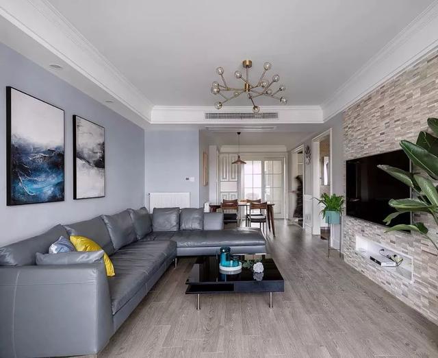 用石膏线装天花,客厅都美爆了!