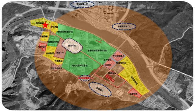 的地理位置在这个美丽山城的南部有一个北接滦河南倚凤凰山的南部新城