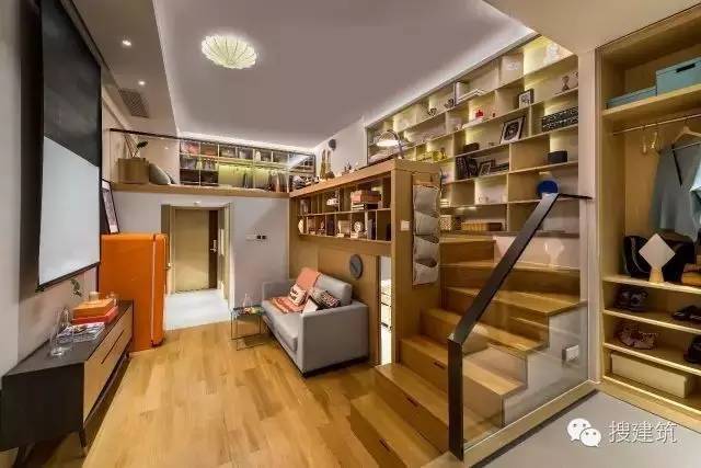 9米层高,做了个"三连跃"的loft式户型