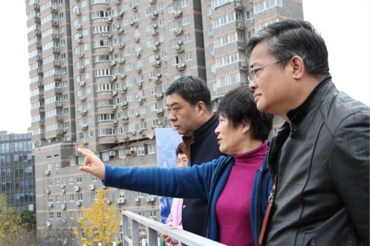 的推进情况,徐汇区建交党工委书记,建交委主任罗鹏翀等领导陪同视察