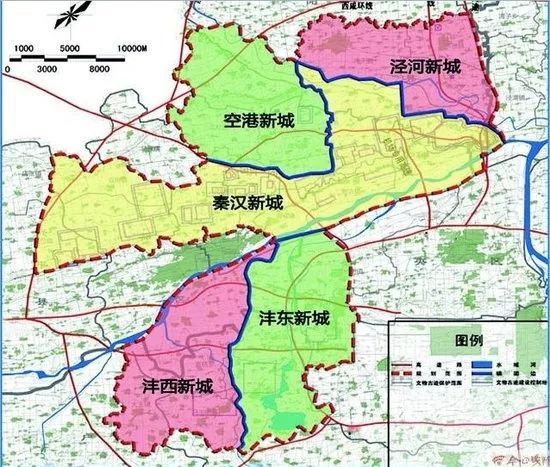 西安沣东地图图片