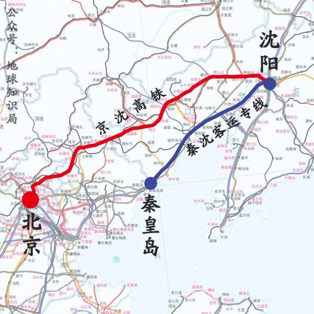 秦沈客运专线与建设中的京沈高铁以东北为例,东北两条高速铁路进京