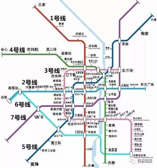 长春人明年能坐上地铁2号线、北湖快轨,地铁5