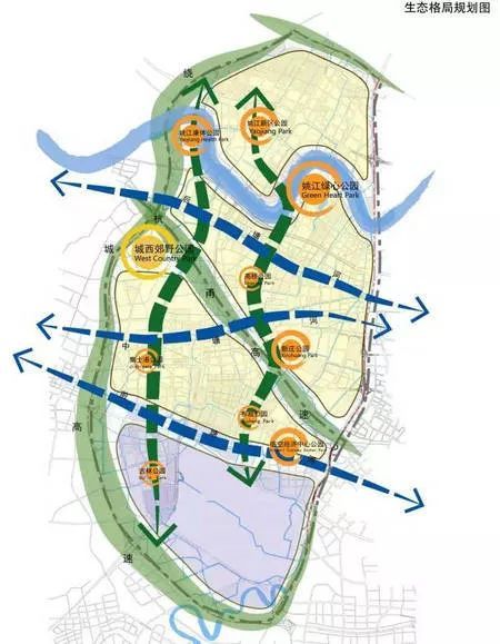 宁波将造市区最大的公园规划在姚江南岸望江地块