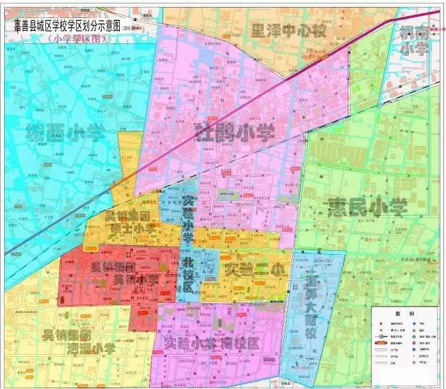 庐江小学学区划分地图图片