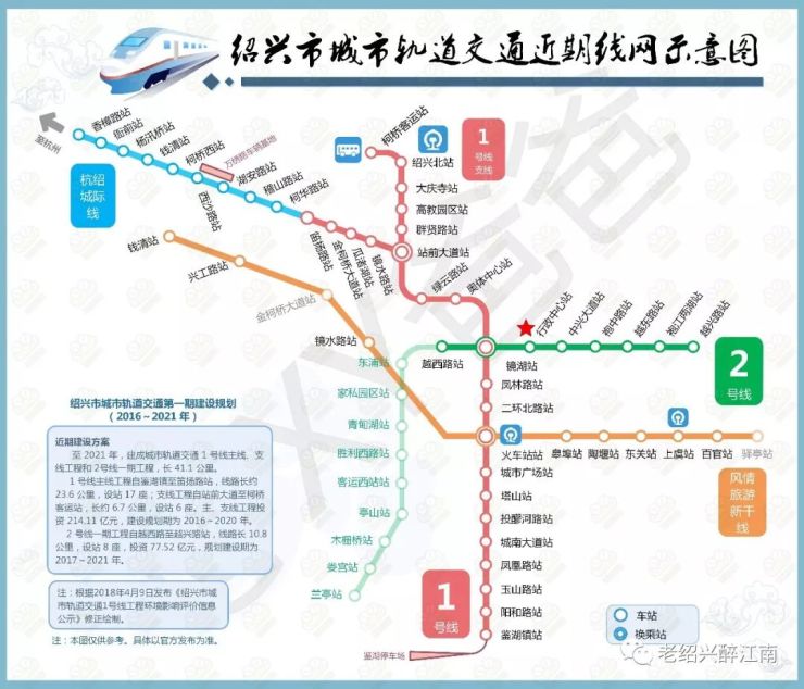 绍兴宁绍兴地铁1号线完成修编车站新增一座今年全线开工建设