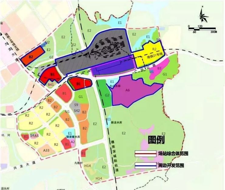新塘东江新城规划图图片