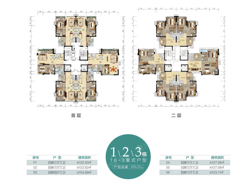 雅居乐民森迪茵湖小镇t6-3标准层_雅居乐民森迪茵湖小镇户型图-广州