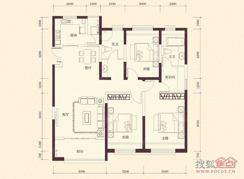 宁波杭州湾世纪城白鹭园15#f01_宁波杭州湾世纪城户型图-上海搜狐焦点