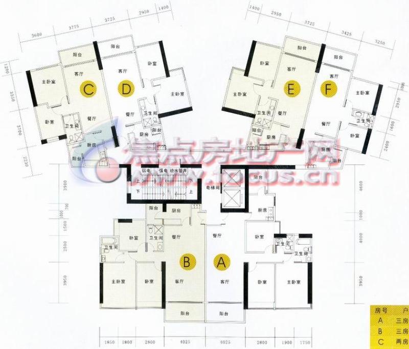 怡雅苑t5栋4-18层平面_怡雅苑户型图-广州搜狐焦点网
