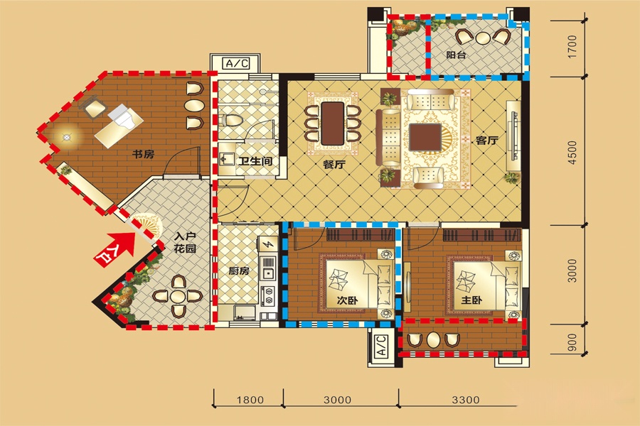 领地·国际公馆fb3户型_领地·国际公馆户型图-乐山搜狐焦点网