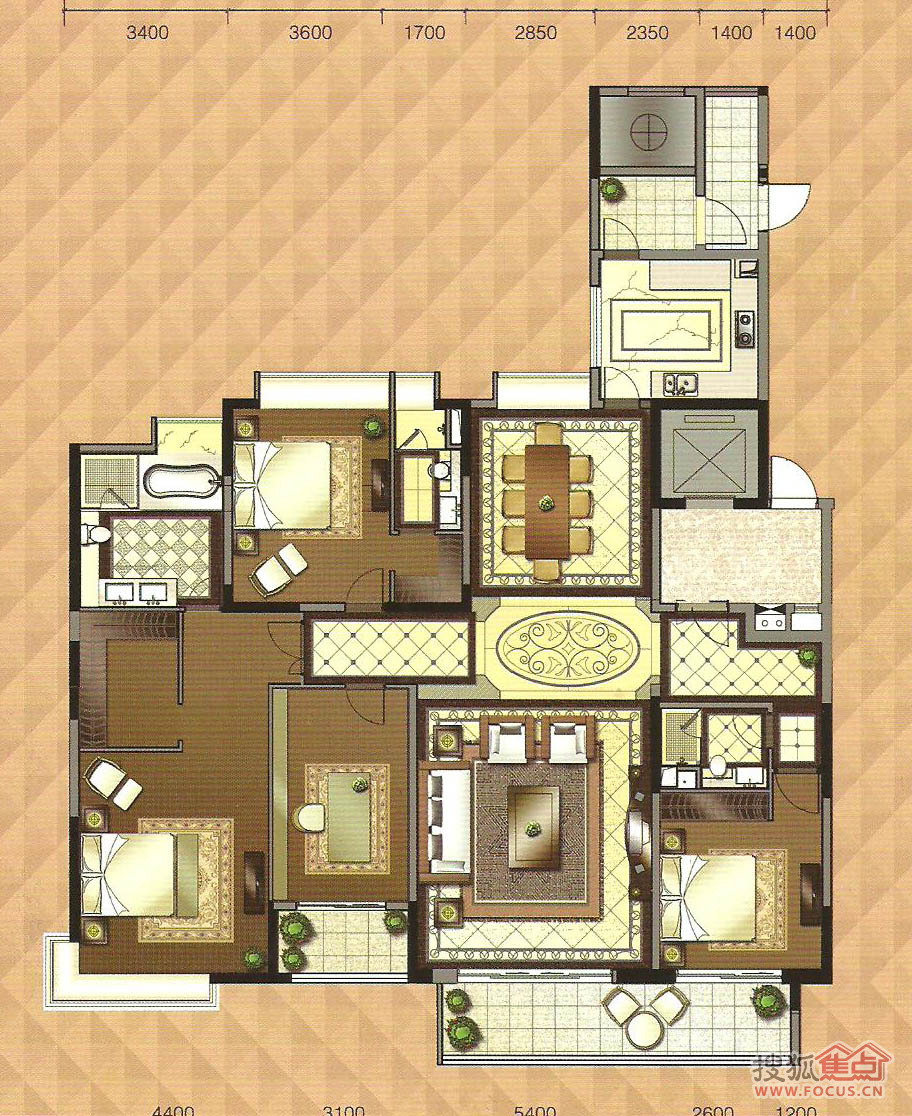 中海龙湾半岛户型图,户型图图片_大山谷图库