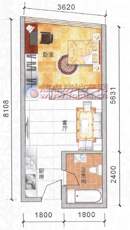 香樟俊園一室一廳一廚一衛約38平米u