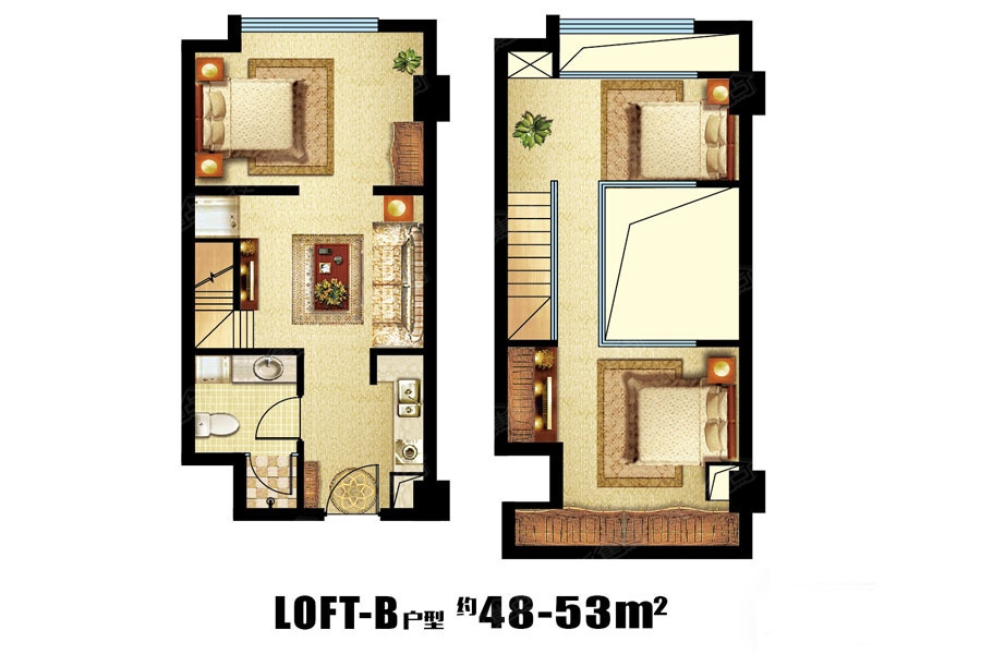 鄭西鑫苑名家loft公寓b_鄭西鑫苑名家戶型圖-鄭州搜狐焦點網