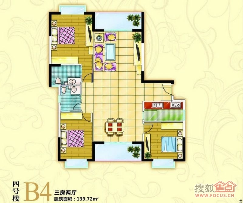 西城国际b4_西城国际户型图-三沙搜狐焦点网