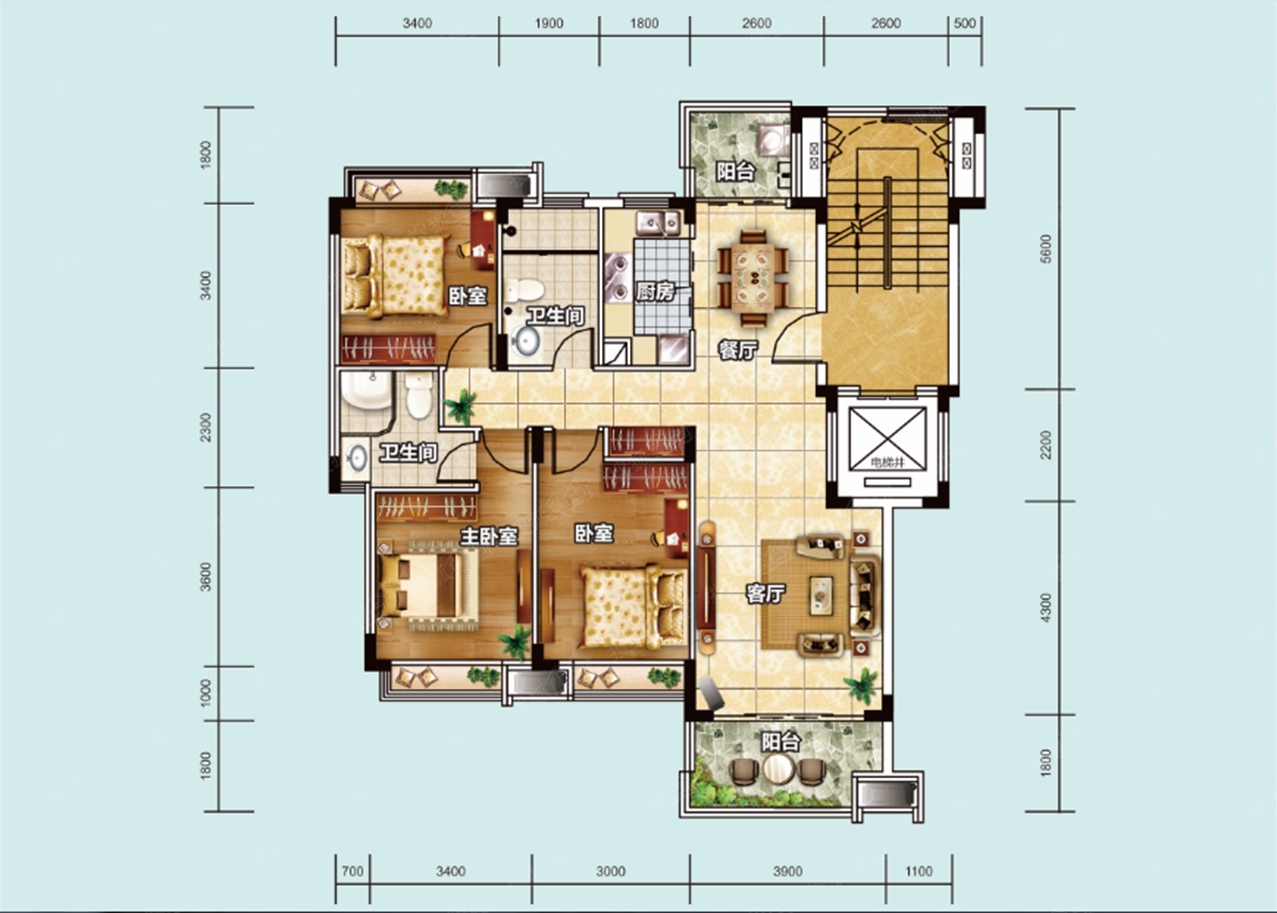 浔龙河学府c户型_浔龙河学府户型图-长沙搜狐焦点网